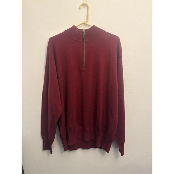 Orvis Other - Orvis Quarter Zip 100% Merino Wool Sweater Size XL